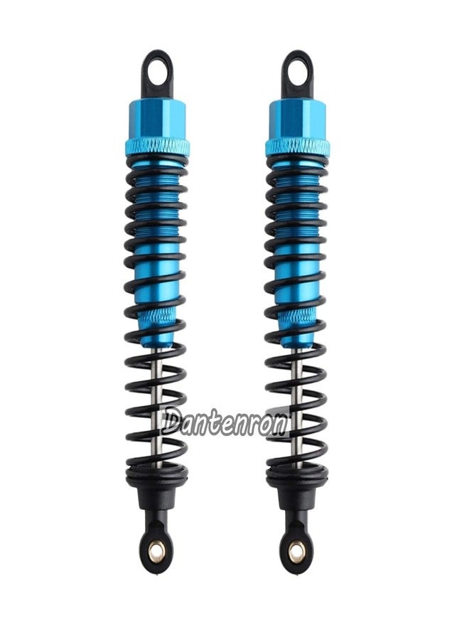 Dantenron 4Pack 1/10 RC Truck Car Adjustable Shock Absorber Damper 108004 Upgrade Parts 108mm Oil 108mm Oil Adjustable Alloy Aluminum Shock For 1:10 HSP 94188 94108 94111 Redcat Volcano (Blue) - Image 5